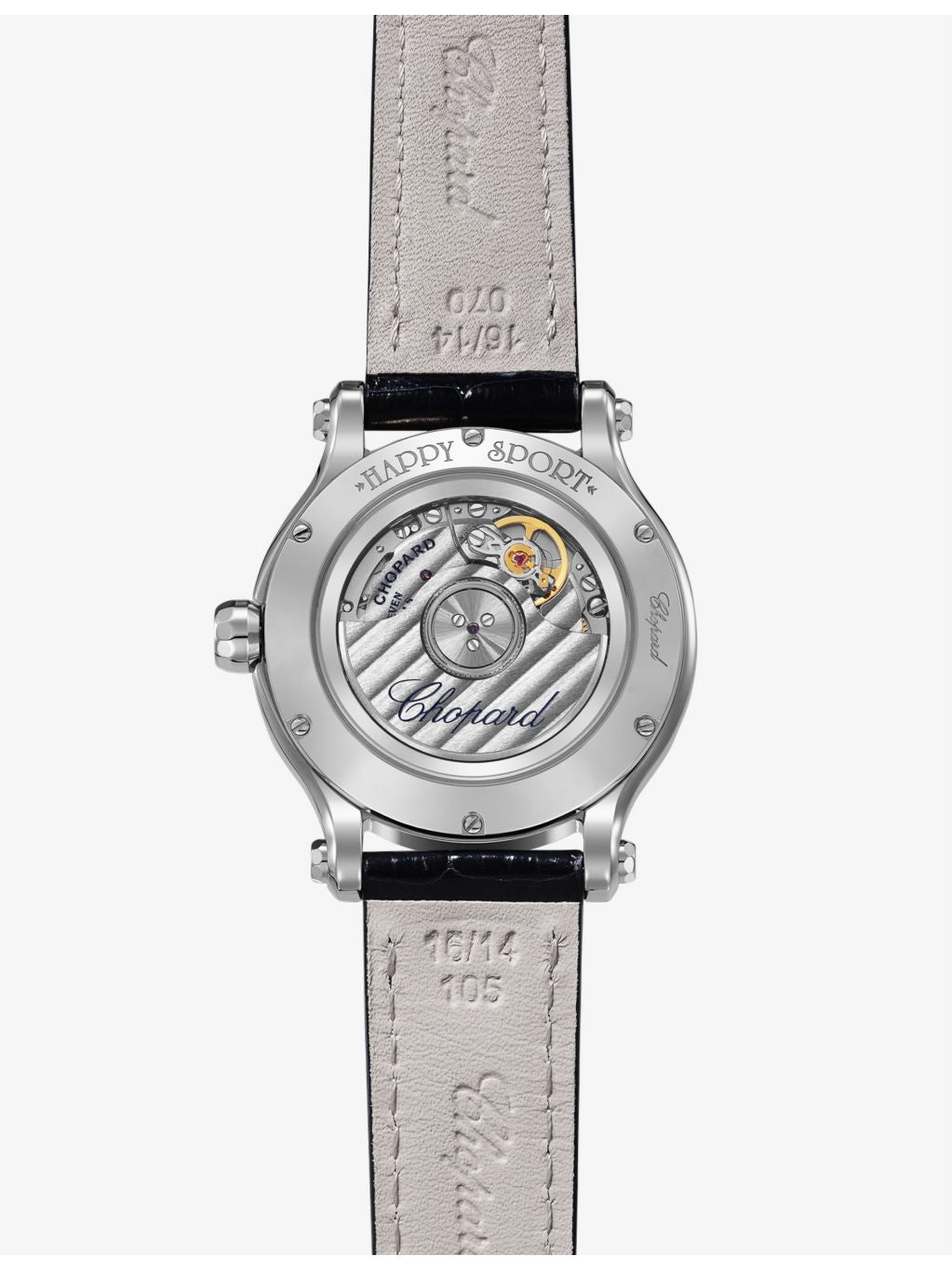 Chopard Happy Sport watch with 1.49ct diamonds 33mm (British brand)