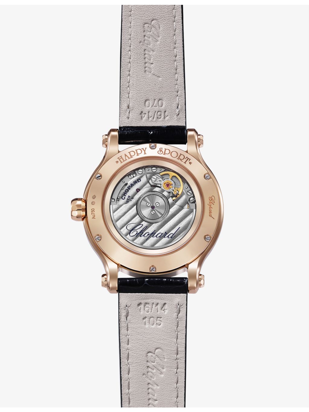 Chopard Happy Sport 18ct rose gold watch 33mm - British product