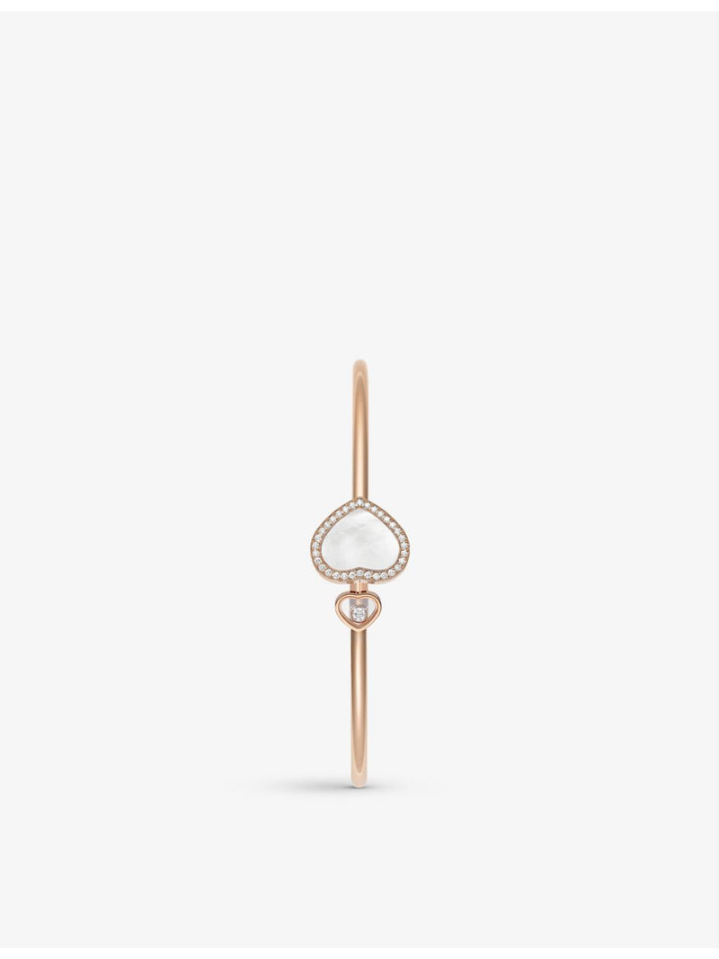 Chopard rose gold diamond and mother-of-pearl bracelet 0.19ct, imported from the UK