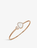 Chopard Happy Hearts 18ct Rose-Gold 0.19ct Diamond and Mother-of-Pearl Bracelet