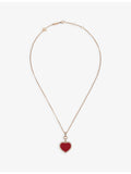 Chopard Happy Hearts rose gold pendant necklace with 0.24ct diamond (British brand)