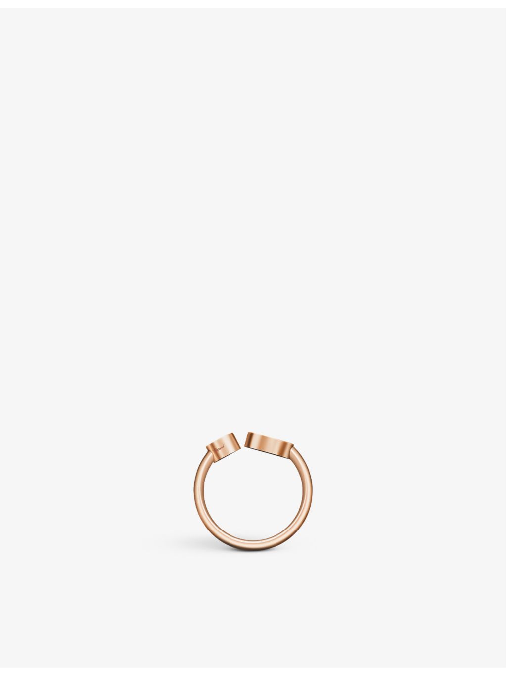 Chopard 18ct rose gold diamond ring 0.22ct - British product