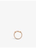 Chopard 18ct rose gold diamond ring 0.22ct - British product