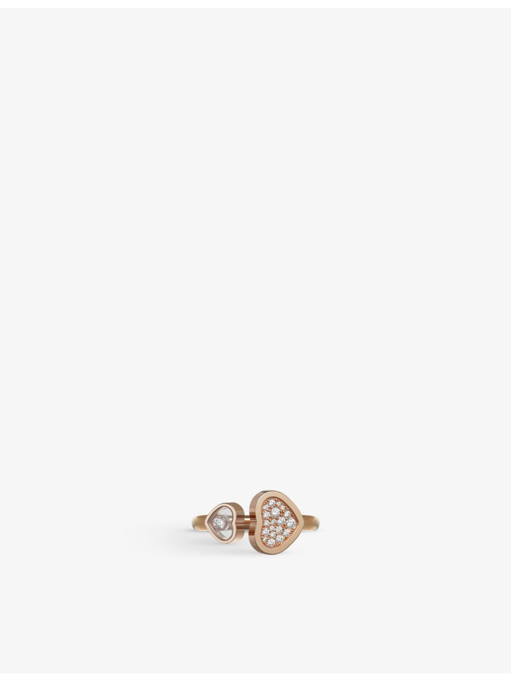 Chopard 18ct rose gold diamond ring 0.22ct - British product