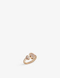 Chopard Happy Hearts 18ct Rose Gold 0.22ct Round-Cut Diamond Ring
