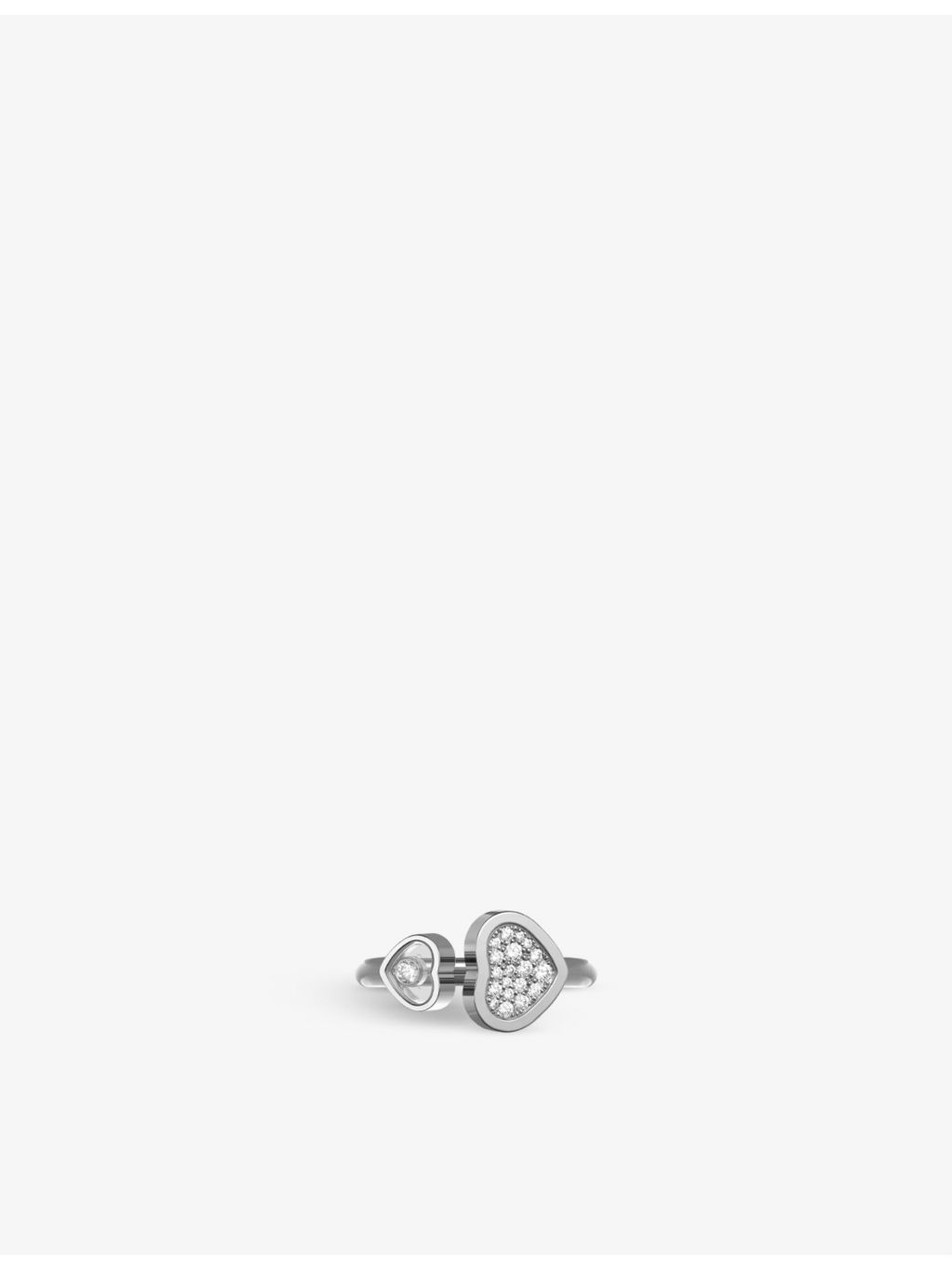 Chopard Happy Hearts 18ct white gold diamond ring - British product