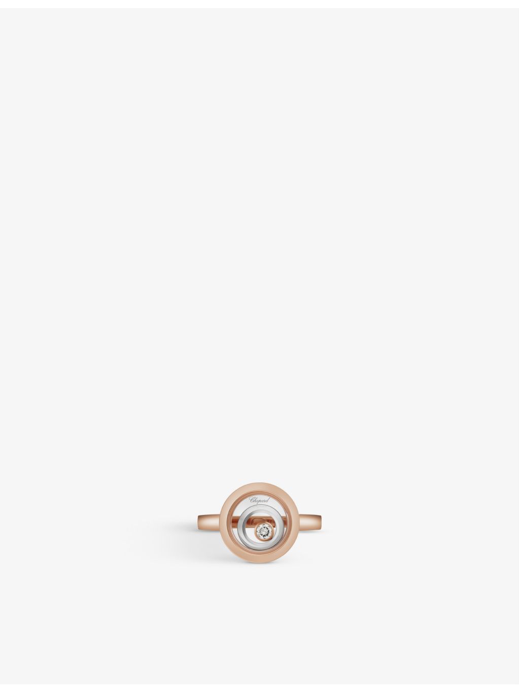 Chopard 0.09ct rose-gold and white-gold diamond ring, imported from the UK