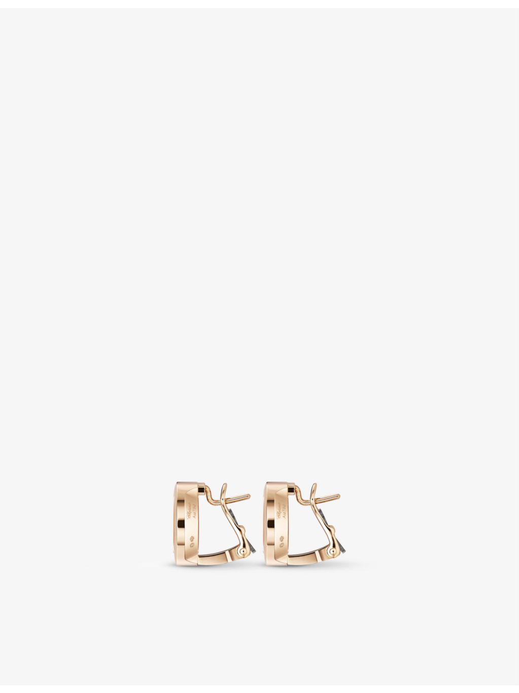 Chopard diamond earrings 18ct rose-gold white-gold 0.19ct, imported from the UK