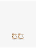 Chopard diamond earrings 18ct rose-gold white-gold 0.19ct, imported from the UK