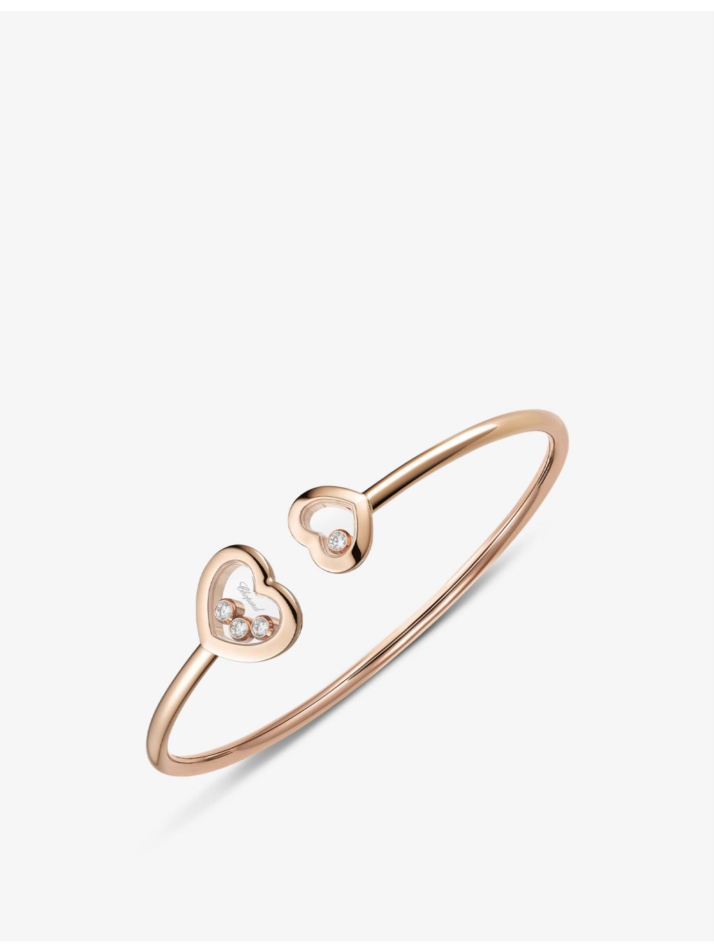 Chopard Happy Diamonds rose gold bangle 0.2ct (British brand)