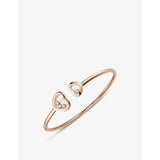 Happy Diamonds 18ct rose gold and 0.2ct round-cut diamond bangle - S