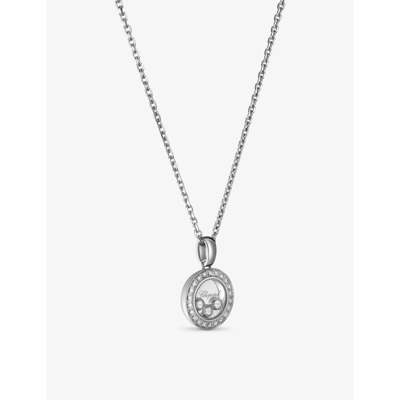 Chopard diamond necklace 18ct white gold 0.35ct, UK version