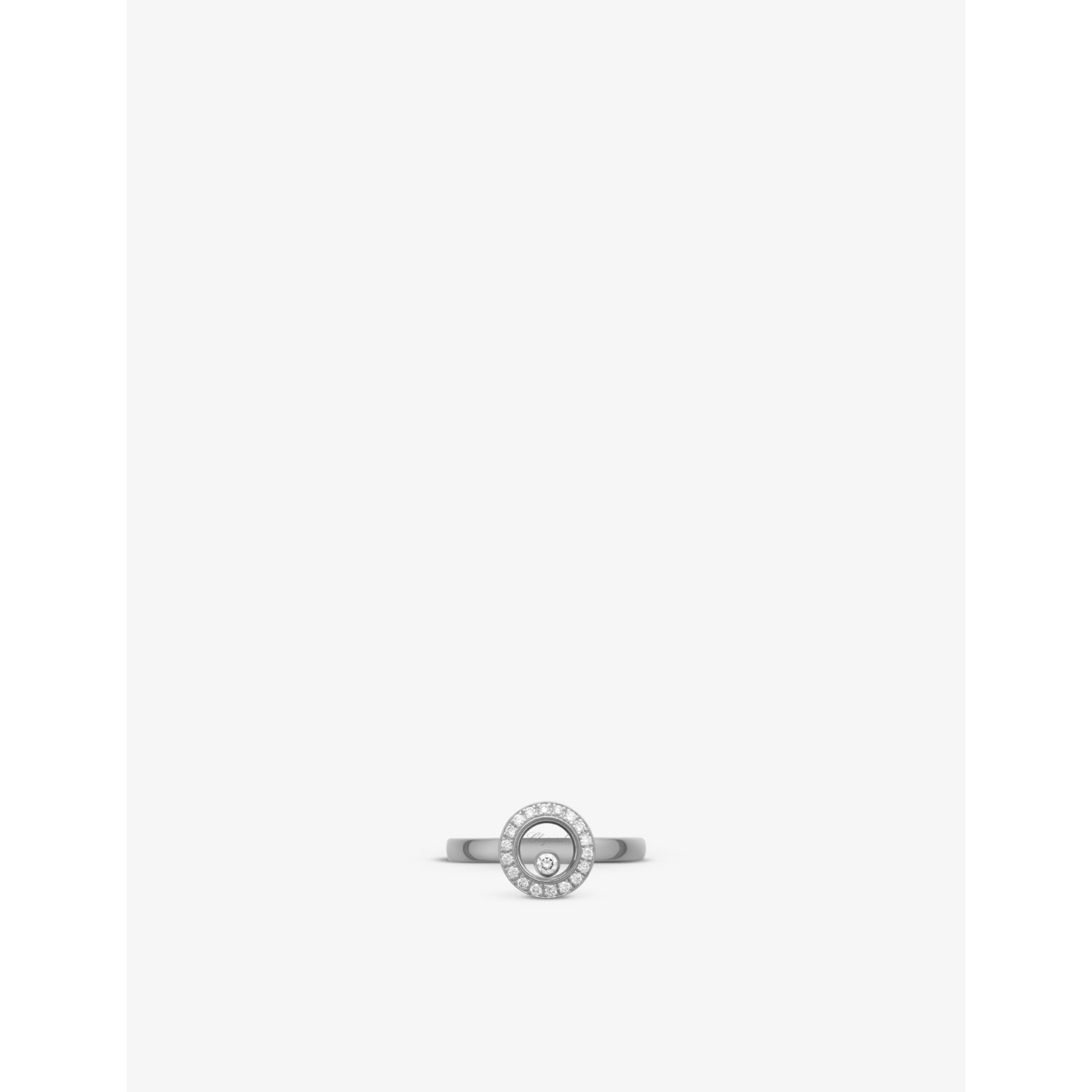 Chopard 18ct white gold diamond ring 0.19ct, imported from the UK