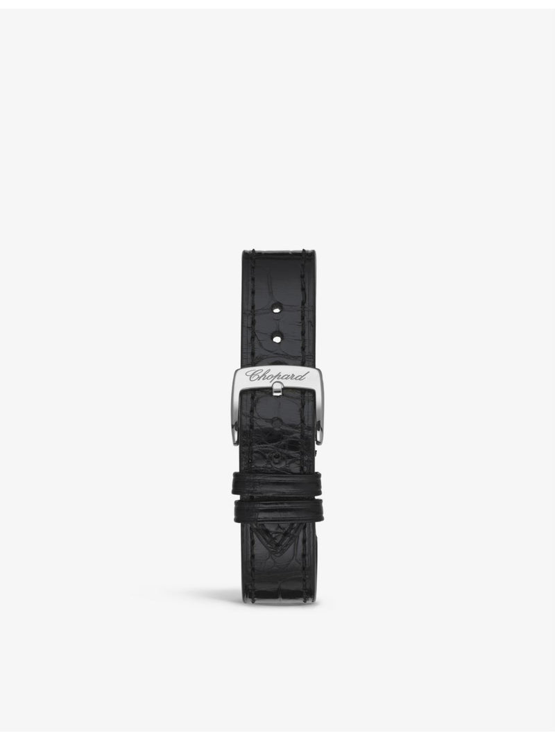 Chopard Happy Sport watch with diamonds and leather strap 30mm (British brand)