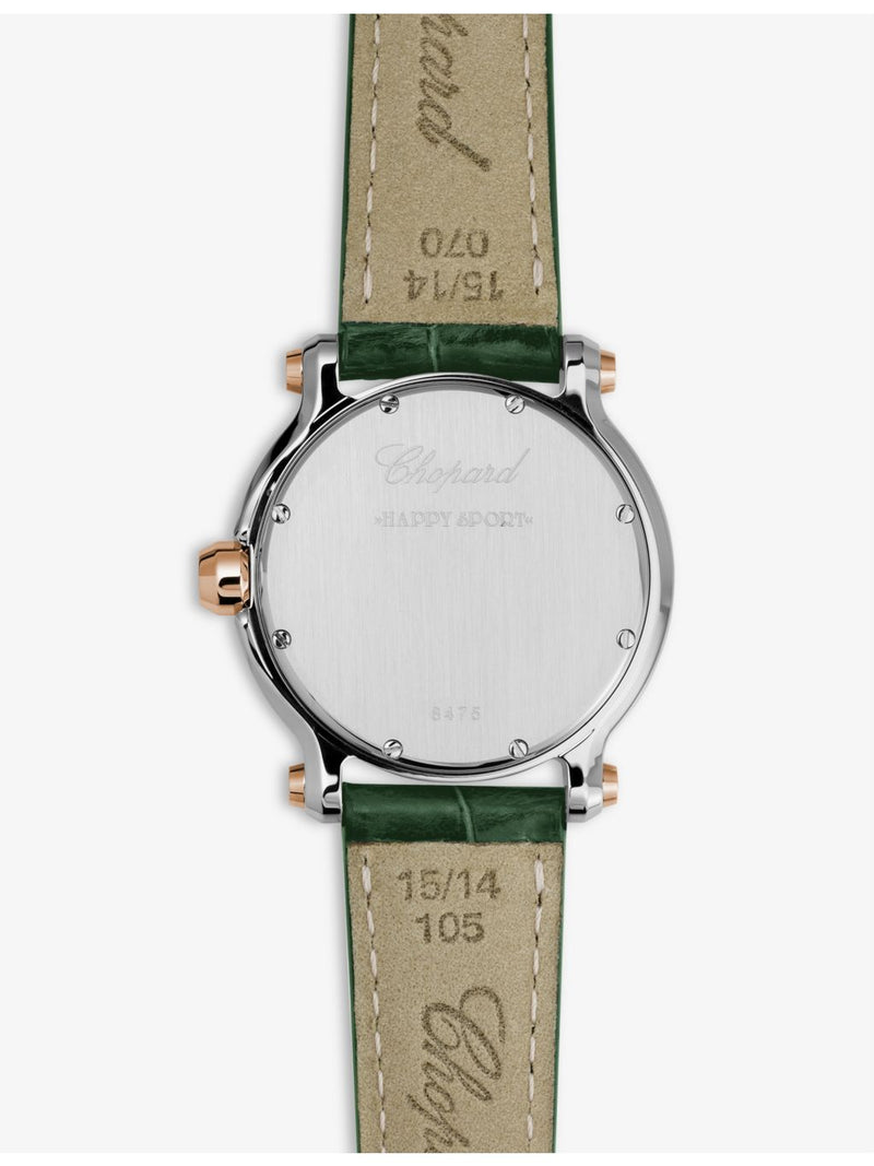 Chopard Happy Sport rose gold watch with diamonds, imported from the UK