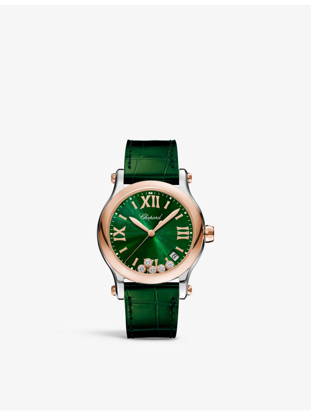 Chopard Happy Sport rose gold watch with diamonds, imported from the UK