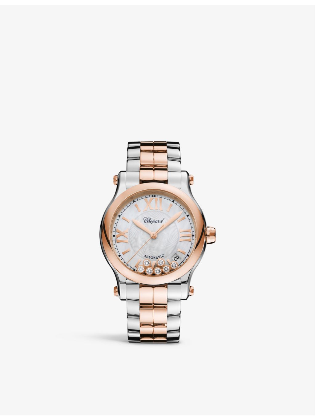Chopard Happy Sport rose gold diamond watch 36mm - British product