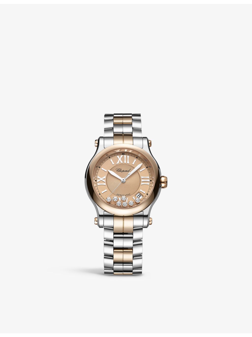 Chopard Happy Sport rose gold diamond watch 33mm, UK version