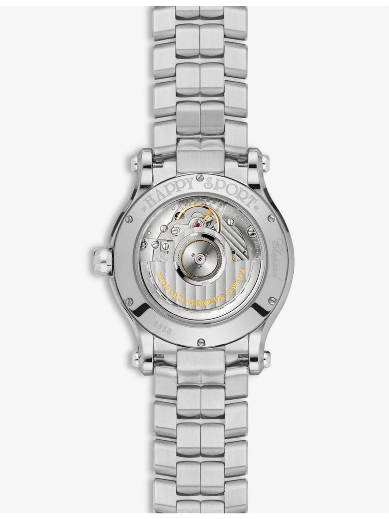 Chopard Happy Sport stainless steel diamond watch 36mm, UK version