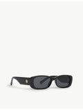 Le Specs Unreal rectangular acetate sunglasses 52mm, UK version