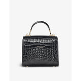 Aspinal of London Mayfair mini croc-embossed leather top-handle bag (British brand)