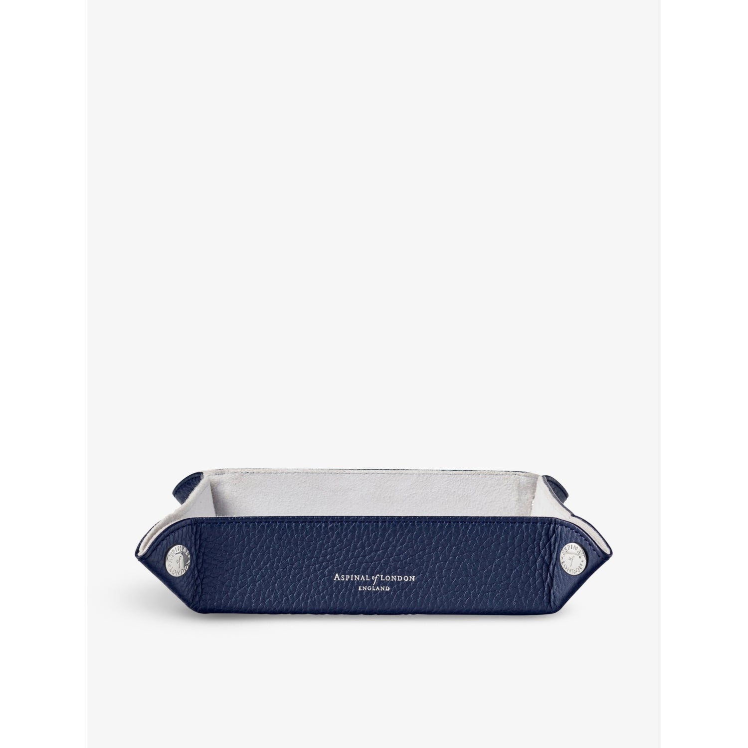 Aspinal of London leather tidy tray 20.3cm - British product