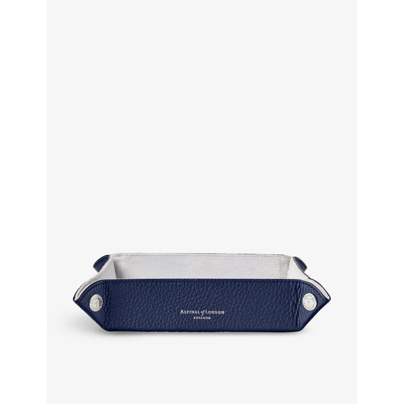 Aspinal of London leather tidy tray 20.3cm - British product