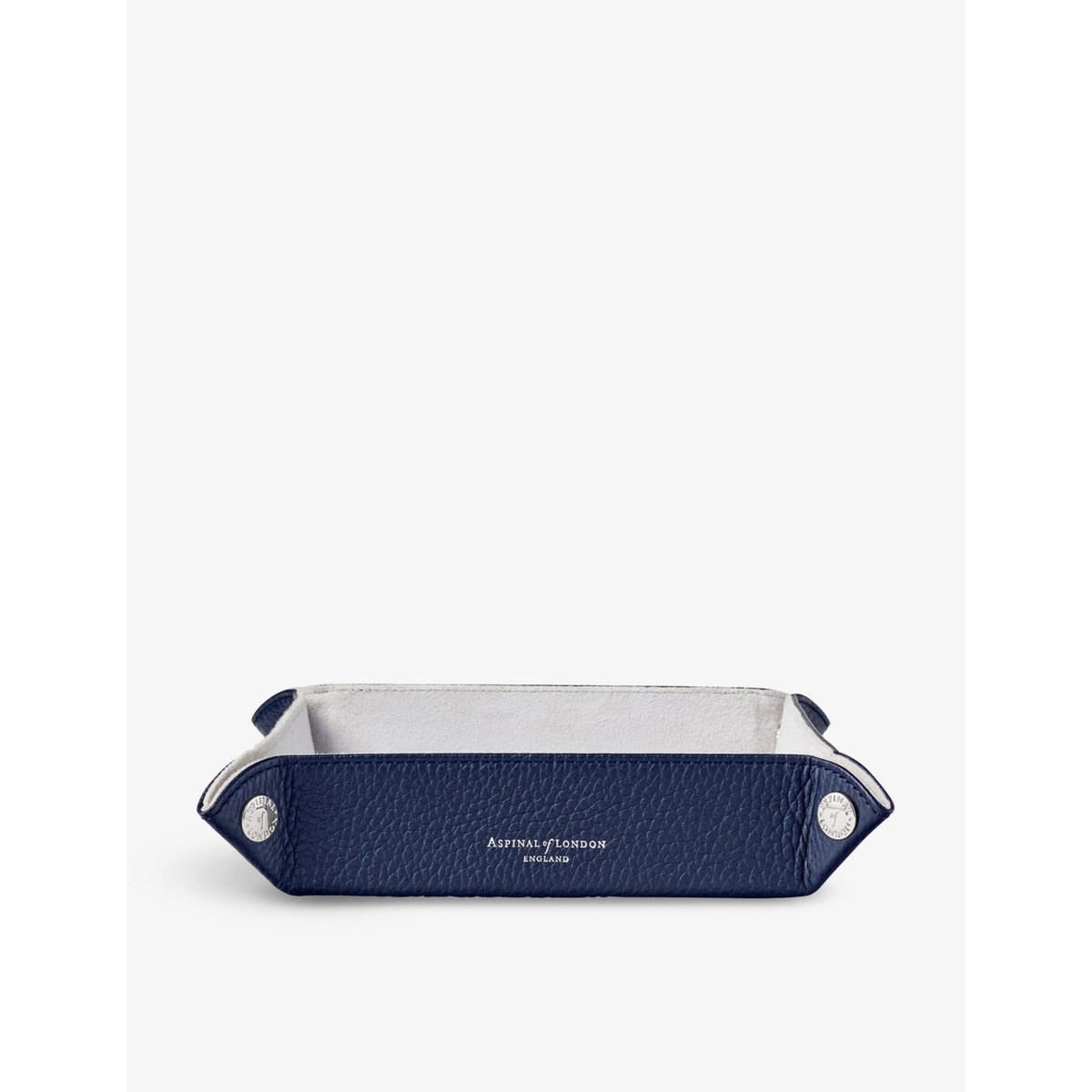 Aspinal of London leather tidy tray 20.3cm - British product