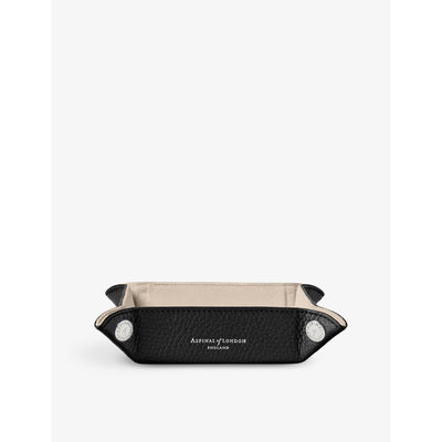 selfridges Aspinal of London Tidy Tray Mini Grained-Leather Organiser 15.7cm x 11.4cm- Buy online at McGrocer