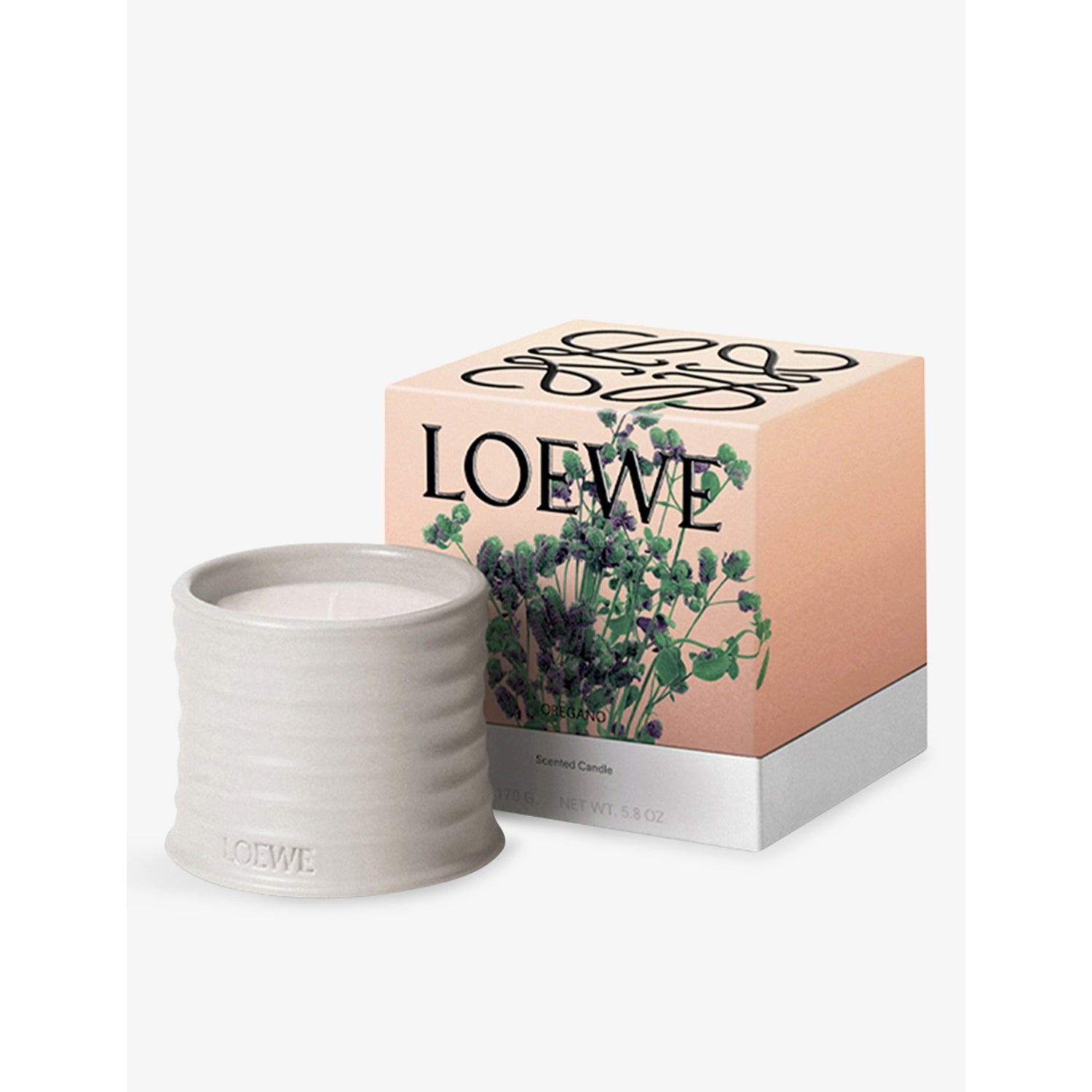 Loewe Oregano scented candle 170g in terracotta holder, imported from the UK