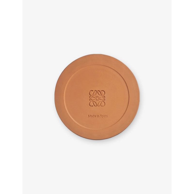 Loewe glazed terracotta candleholder base 13cm (British brand)