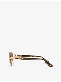 Dita Grand-Evo square-frame titanium sunglasses (British brand)
