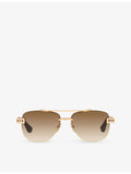 Dita Grand-Evo square-frame titanium sunglasses (British brand)