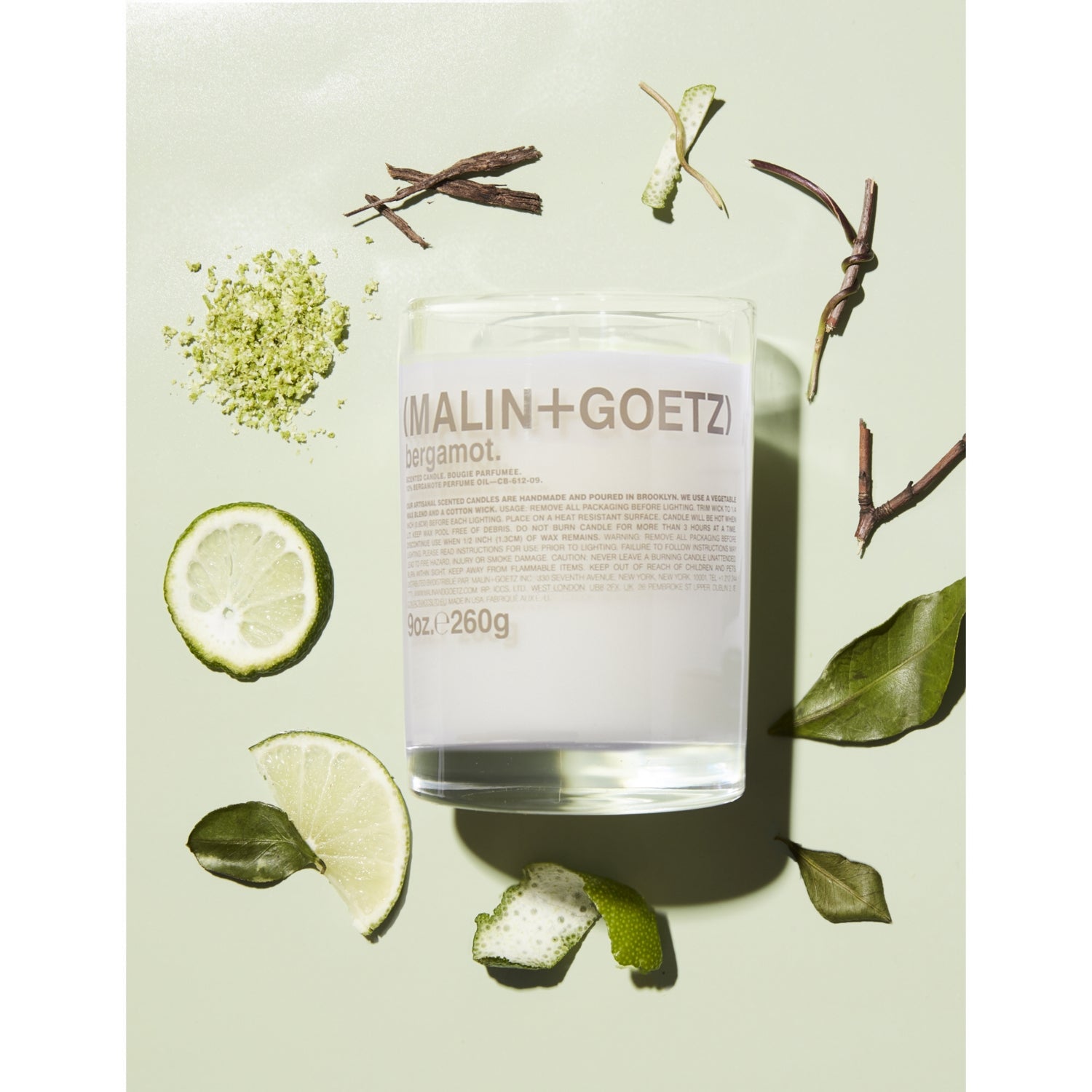 MALIN+GOETZ bergamot scented candle 260g - British product