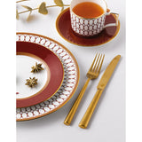 Wedgwood Renaissance Red espresso cup and saucer set of two (British brand)