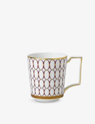 Wedgwood Renaissance Red fine bone china mug (British brand)