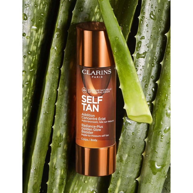 Clarins Golden Glow Booster self-tan 30ml, imported from the UK