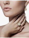 Nadine Aysoy Celeste diamond and jade huggie earrings, UK version