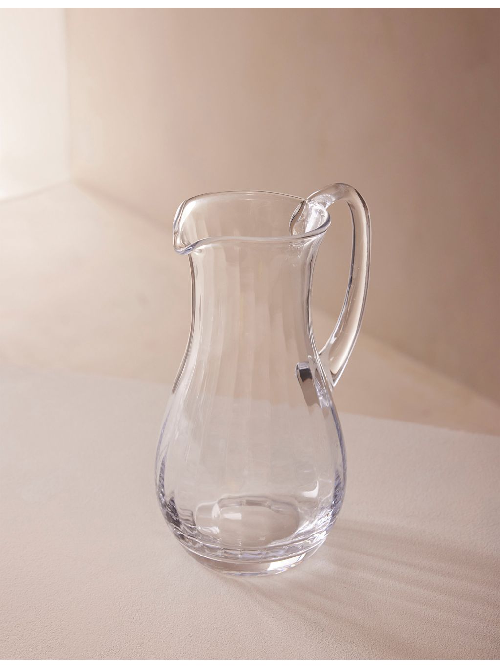 Soho Home Pembroke scalloped glass jug 25.3cm - British product