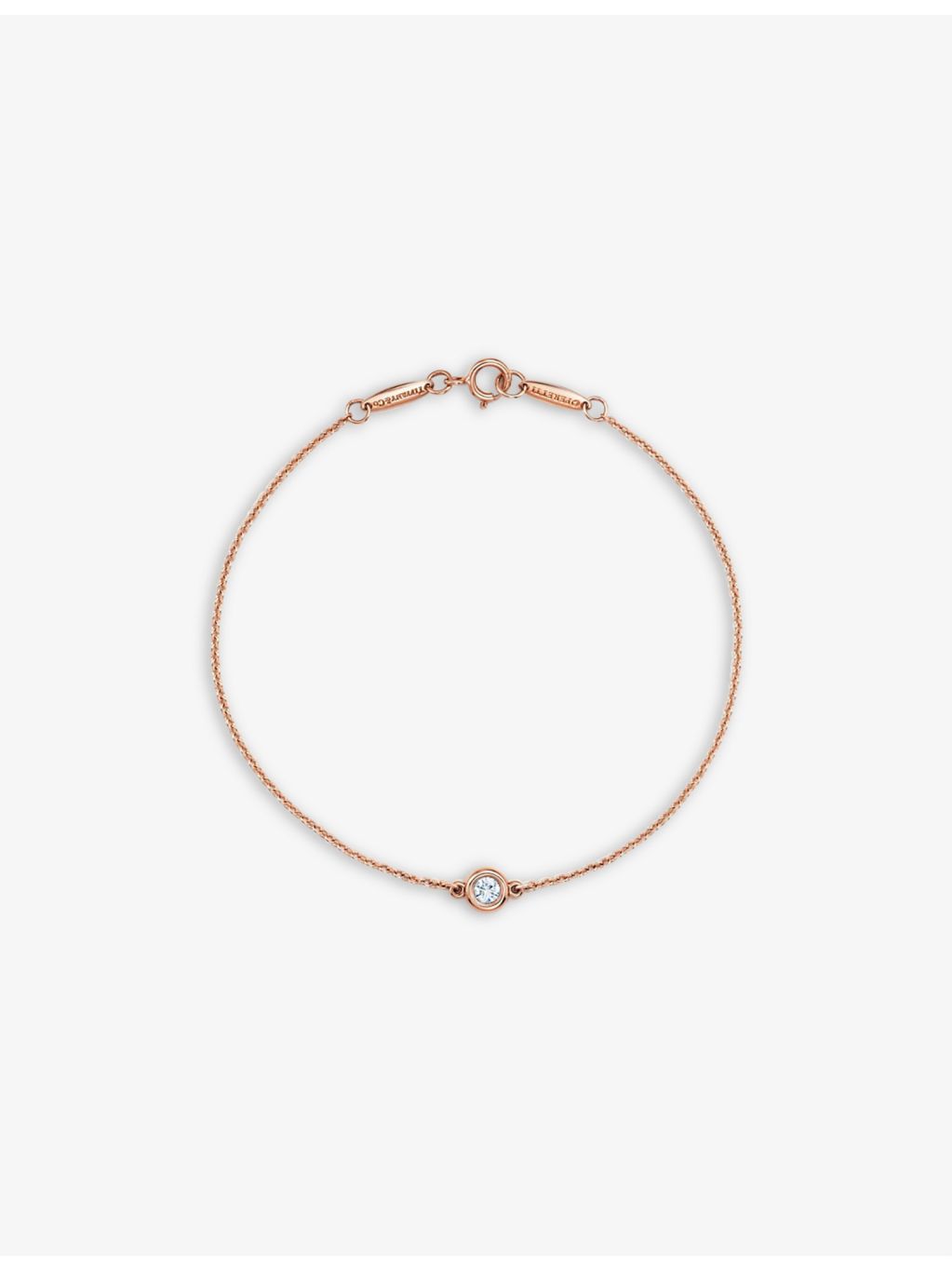 Tiffany & Co Elsa Peretti 18ct rose gold diamond bracelet (British brand)