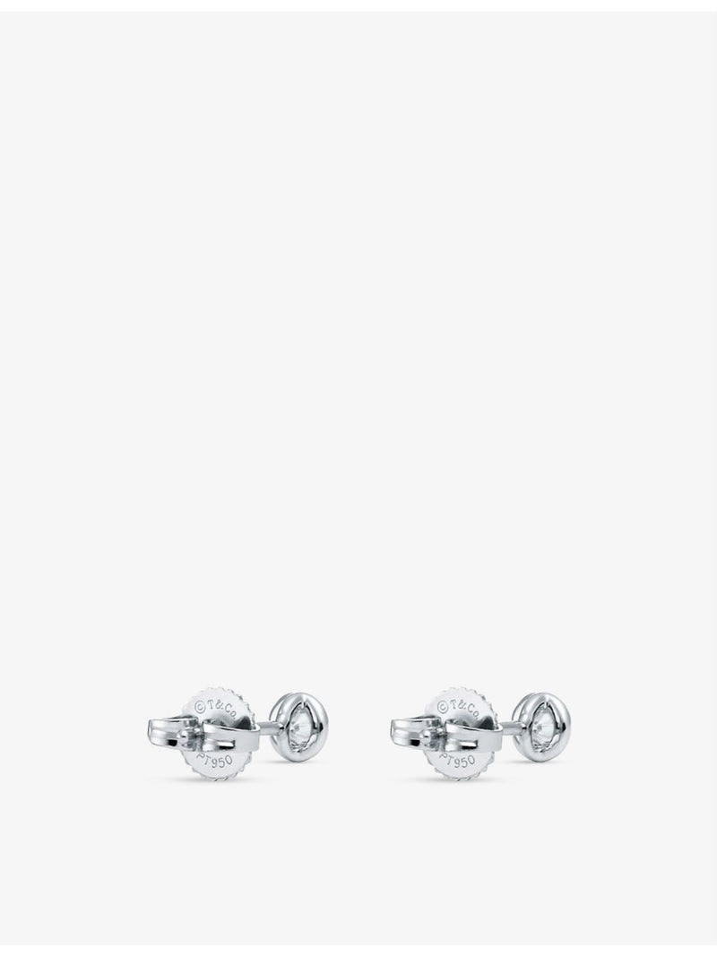 Tiffany & Co platinum diamond stud earrings 0.16ct (British brand)