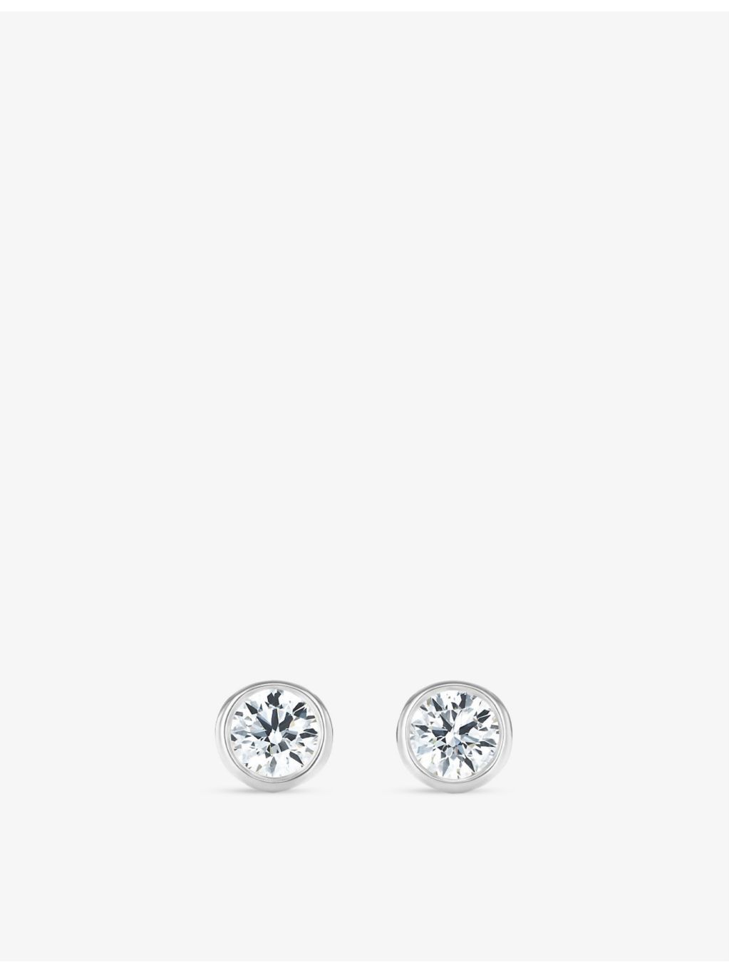 Tiffany & Co platinum diamond stud earrings 0.16ct (British brand)
