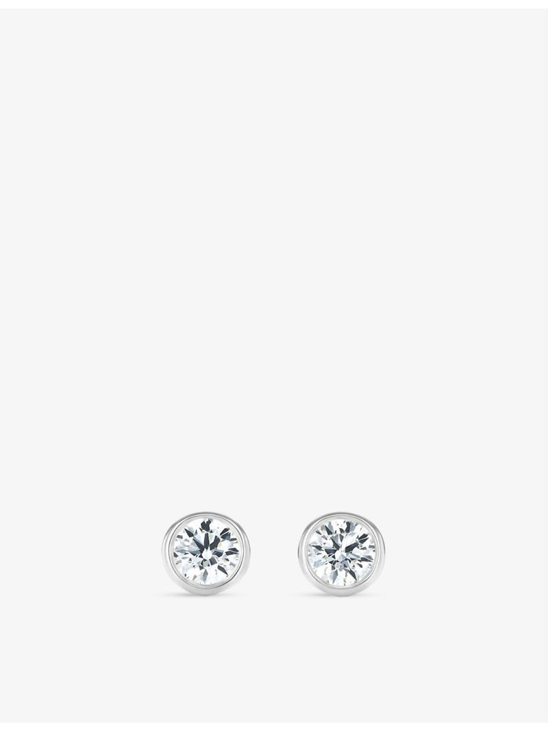 Tiffany & Co platinum diamond stud earrings 0.16ct (British brand)