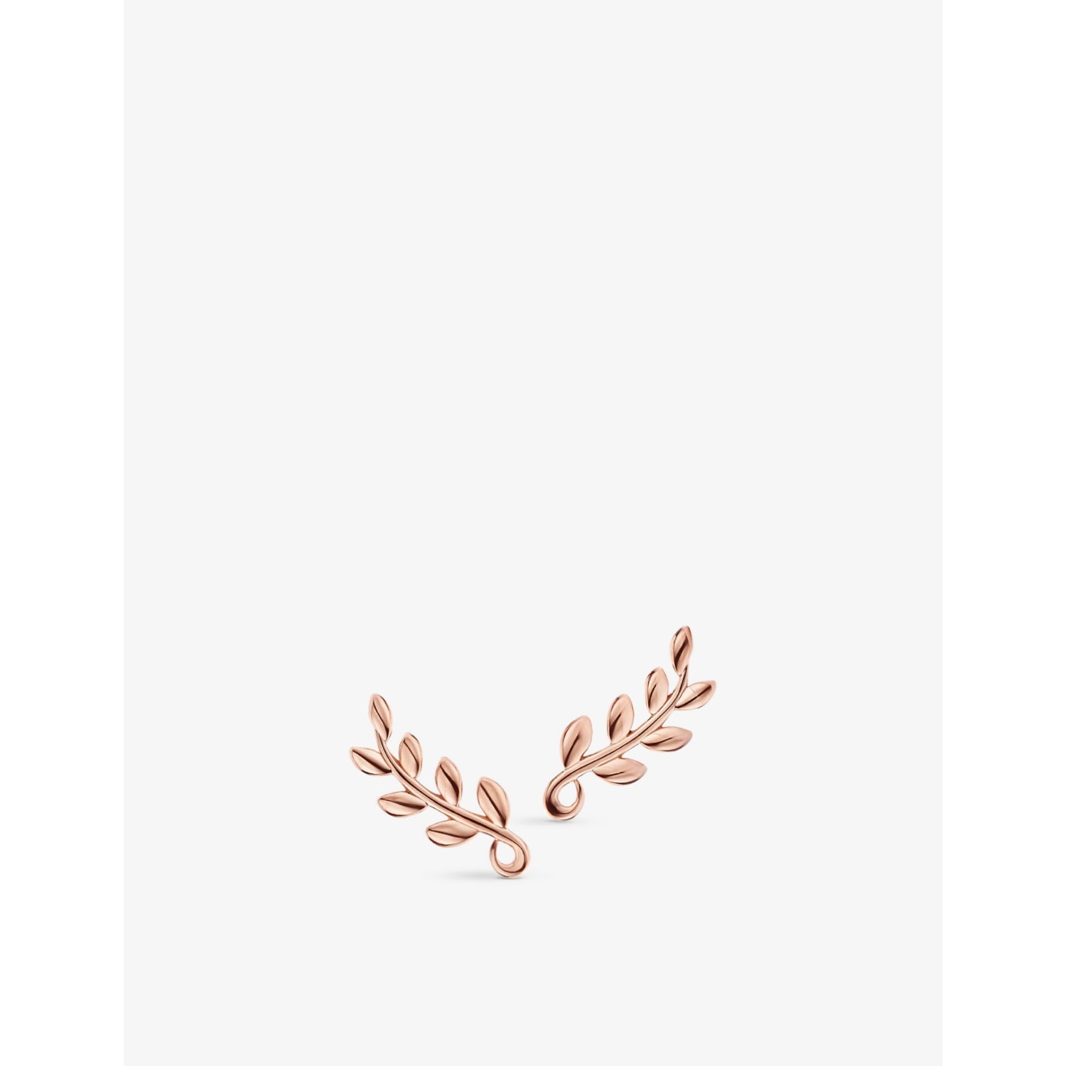 Tiffany & Co olive leaf earrings 18ct rose gold, UK version