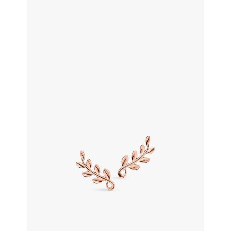 Tiffany & Co olive leaf earrings 18ct rose gold, UK version