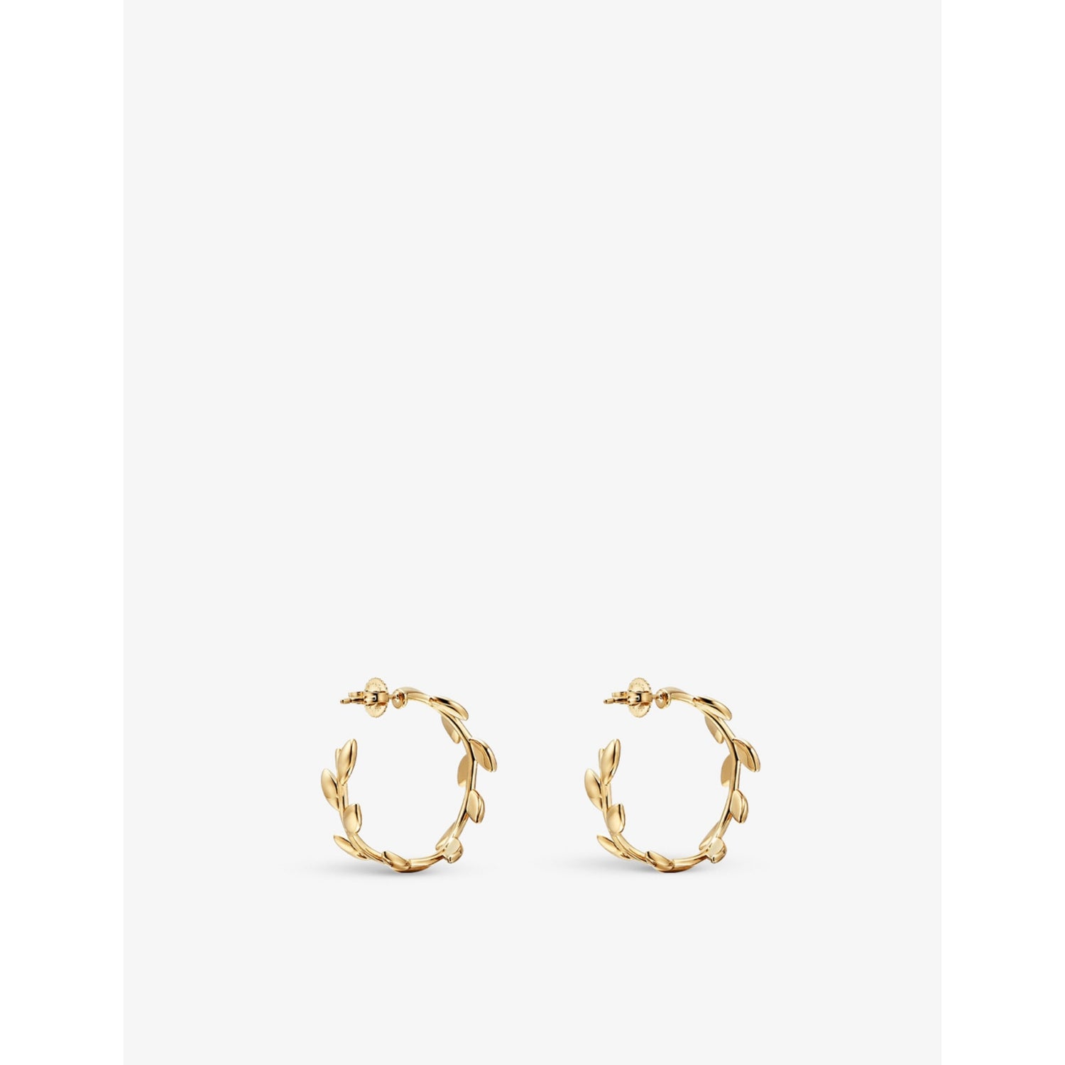 Tiffany & Co. Olive Leaf hoop earrings 18ct yellow gold, UK version