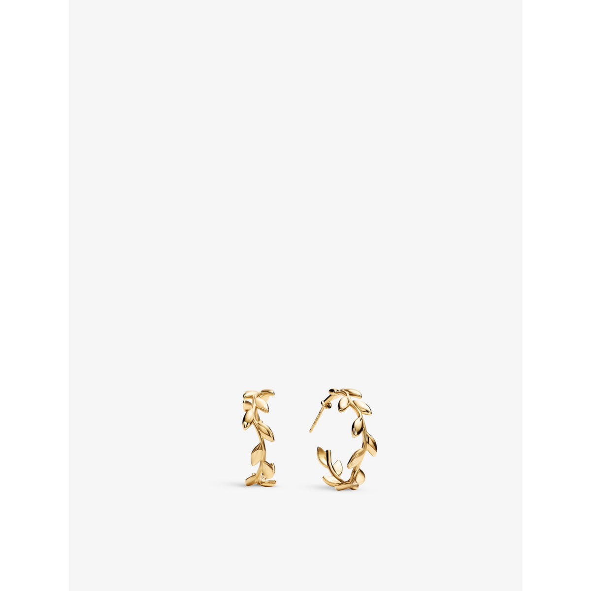 Tiffany & Co. Olive Leaf hoop earrings 18ct yellow gold, UK version