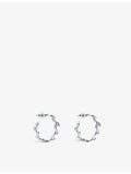 Tiffany Paloma Picasso olive leaf hoop earrings, sterling silver (British brand)