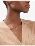 Tiffany & Co. platinum diamond cross pendant necklace 0.21ct, UK version