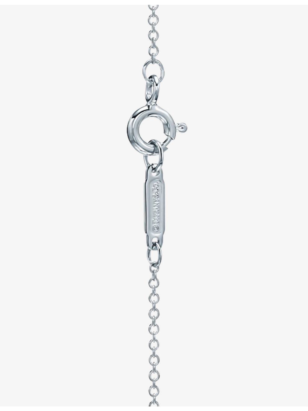 Tiffany & Co. platinum diamond cross pendant necklace 0.21ct, UK version